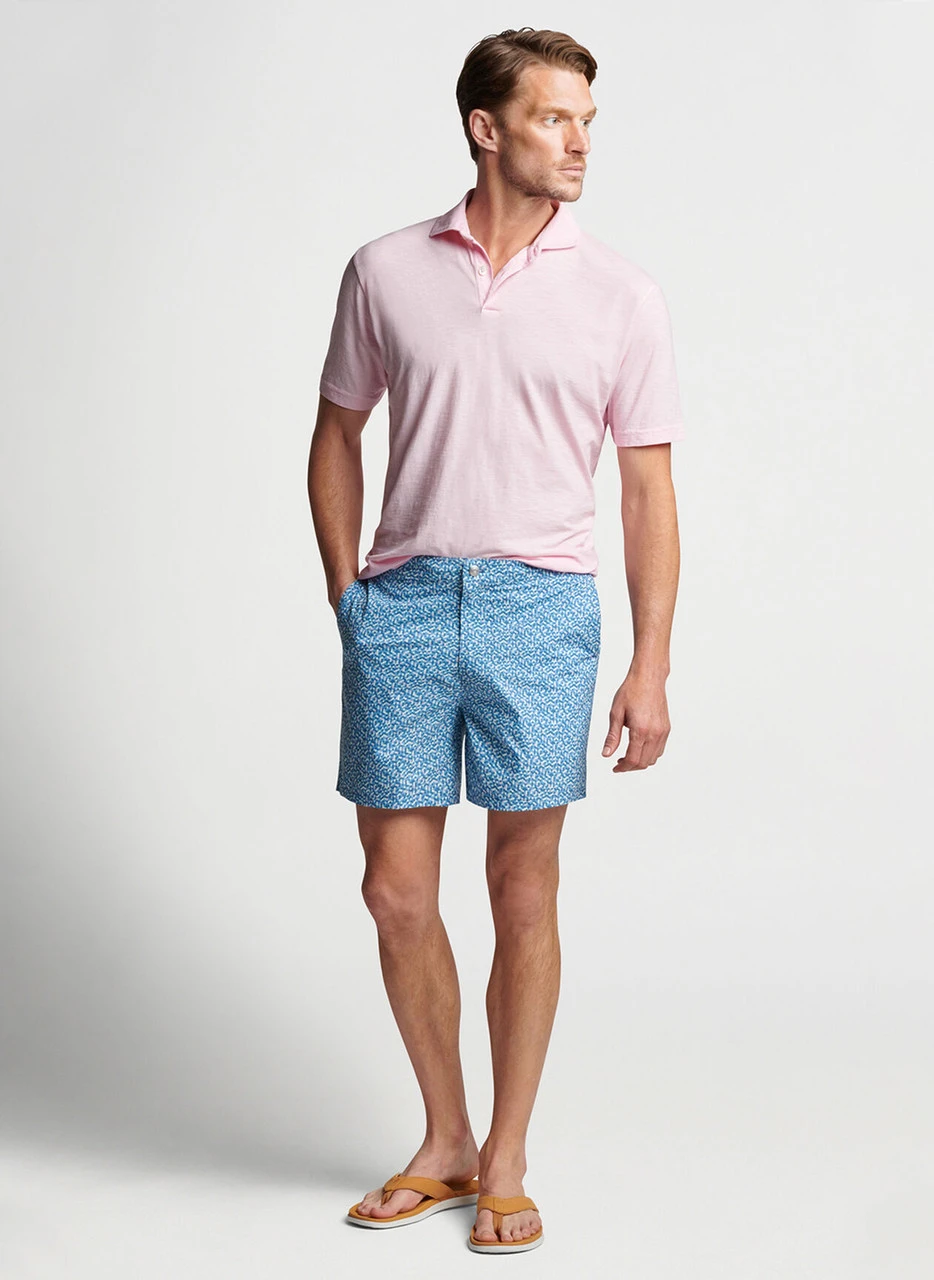 Peter Millar Crown Crafted Palma Dot Swim Trunk: Channel Blue 4 Peter Millar Crown Crafted Palma Dot Swim Trunk: Channel Blue - Image 2