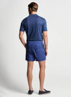 Peter Millar Crown Crafted Palm Swim Trunk: Navy 10 Peter Millar Crown Crafted Palm Swim Trunk: Navy -Fashion Clothing MS23XP03 NAV ALT B 29476.1680206620