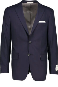 Hardwick Modern Fit Navy H-Tech Super 110'S Wrinkle Resistant Wool Blazer