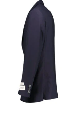 Hardwick Modern Fit Navy H-Tech Super 110'S Wrinkle Resistant Wool Blazer -Fashion Clothing Navy Blazer Side 38662.1513119231