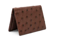 W Kleinberg Quilled Ostrich Credit Card ID Case Wallet: Kango