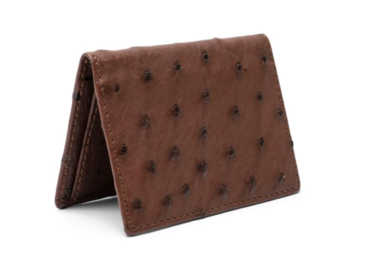 W Kleinberg Quilled Ostrich Credit Card ID Case Wallet: Kango 3 W Kleinberg Quilled Ostrich Credit Card ID Case Wallet: Kango