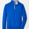 Peter Millar Perth Quarter-Zip: Blue -Fashion Clothing Perth Blue 55074.1635349002
