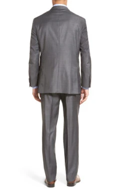 Peter Millar Flynn Grey Sharkskin Suit -Fashion Clothing Peter Millar Flynn Suit 2 72008.1593104937