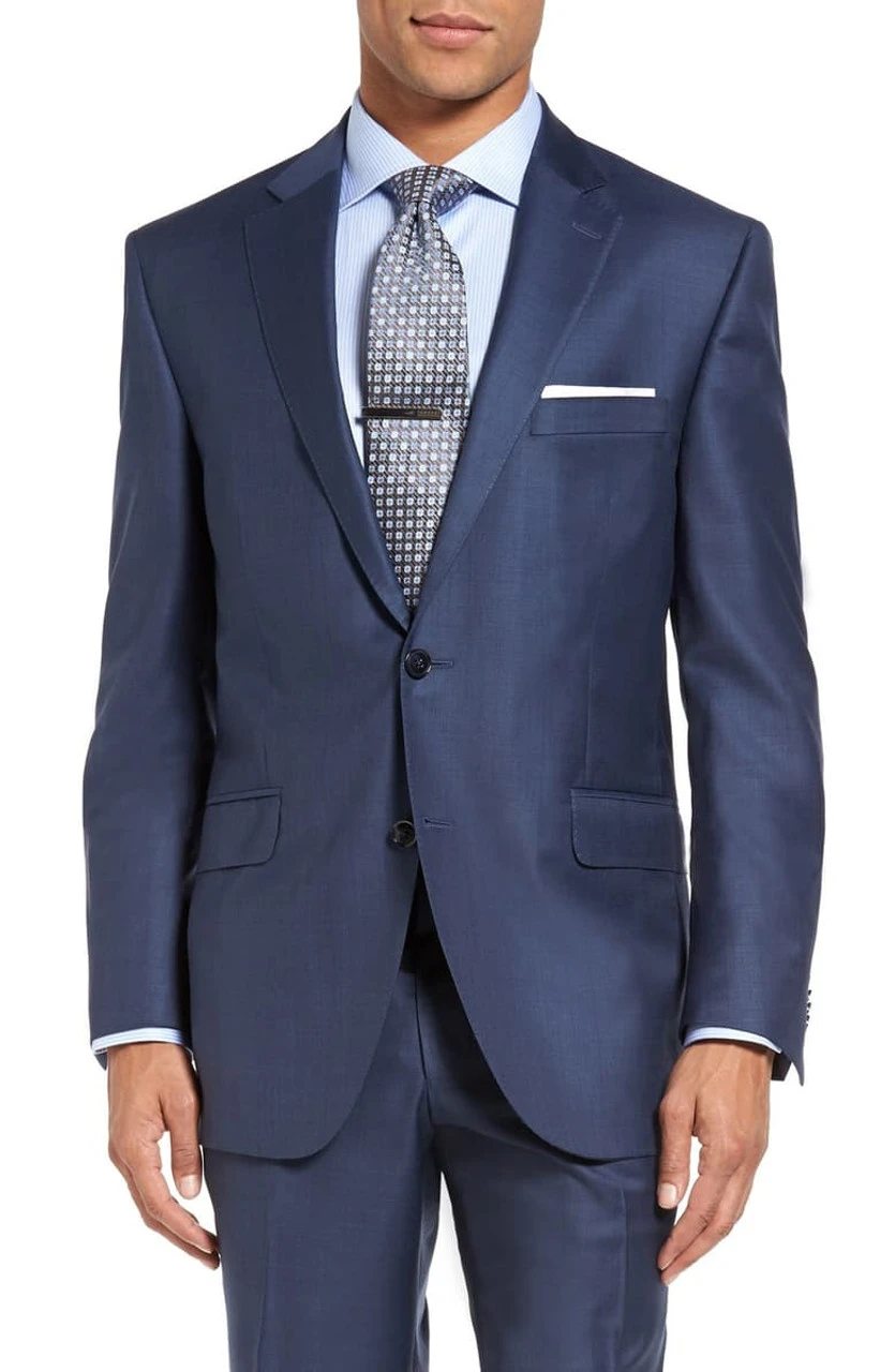 Peter Millar Flynn Mid Blue Sharkskin Suit 3 Peter Millar Flynn Mid Blue Sharkskin Suit