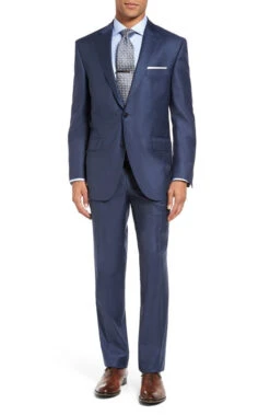 Peter Millar Flynn Mid Blue Sharkskin Suit 9 Peter Millar Flynn Mid Blue Sharkskin Suit -Fashion Clothing Peter Millar Flynn Suit 73324.1585259538