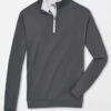 Peter Millar Perth Stretch Loop Terry Quarter-Zip - Iron -Fashion Clothing Peter Millar Perth Stretch Loop Terry Quarter Zip Iron 91003.1537295140