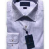 David Donahue Blue/Purple Tattersall Dress Shirt