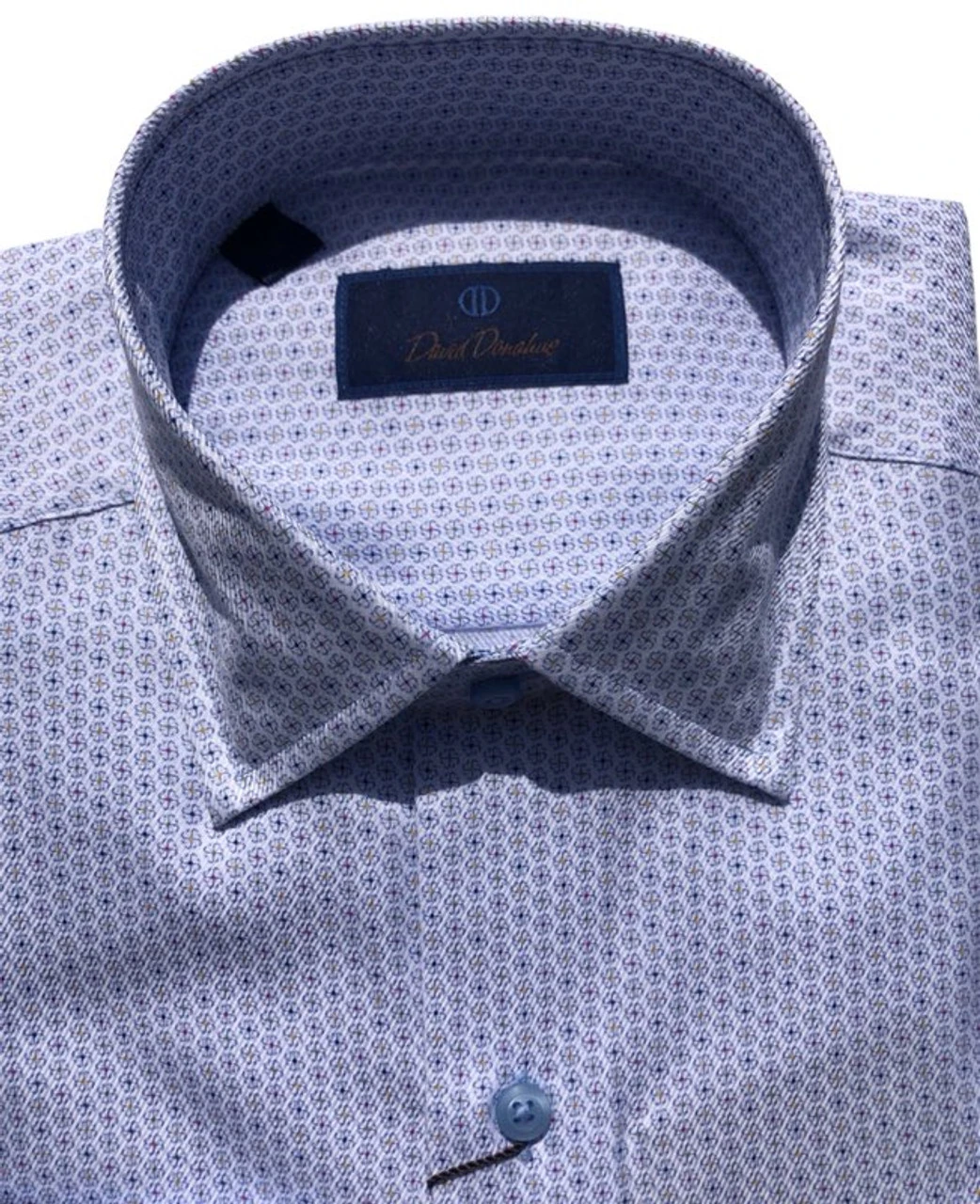 David Donahue Multi Color Pinwheel Fusion Shirt 4 David Donahue Multi Color Pinwheel Fusion Shirt - Image 2