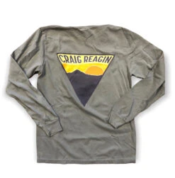 Craig Reagin Triangle Mountain Long Sleeve T-shirt: Grey