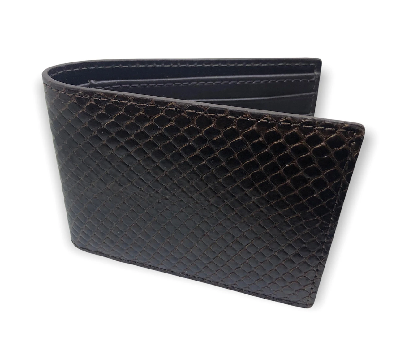 W Kleinberg Anaconda Bifold Wallet: Washed Brown 3 W Kleinberg Anaconda Bifold Wallet: Washed Brown