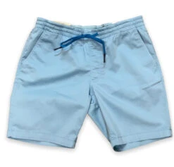 Ballin Techno Sateen Cotton Short: Aqua