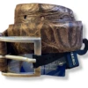 W Kleinberg Rustic Gator Belt - Cognac 1 W Kleinberg Rustic Gator Belt - Cognac -Fashion Clothing Rustic Belt 96574.1654622707