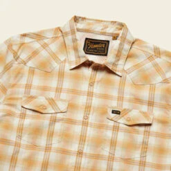 Howler Brothers H Bar B Tech Longsleeve Shirt: Leon Plaid: Home Team -Fashion Clothing S23 LS Shirts HBarB Tech Leon Plaid Home Team Flat Angle 40470.1675980884