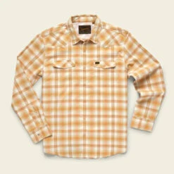 Howler Brothers H Bar B Tech Longsleeve Shirt: Leon Plaid: Home Team