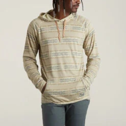 Howler Brothers Loggerhead Hoodie: Mescal: Oyster -Fashion Clothing S23 LS Shirts Loggerhead Mescal Oyster Front 26566.1675981875