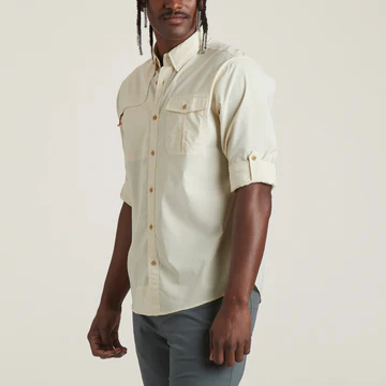 Howler Brothers Matagorda Long Sleeve: Tarpon Scale: Heirloom 6 Howler Brothers Matagorda Long Sleeve: Tarpon Scale: Heirloom - Image 4