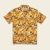 Howler Brothers Plusherman Terry Polo: Monstera Mash: Citron -Fashion Clothing S23 SS Shirts Plusherman Terry Polo Monstera Mash Flat 31842.1675981496