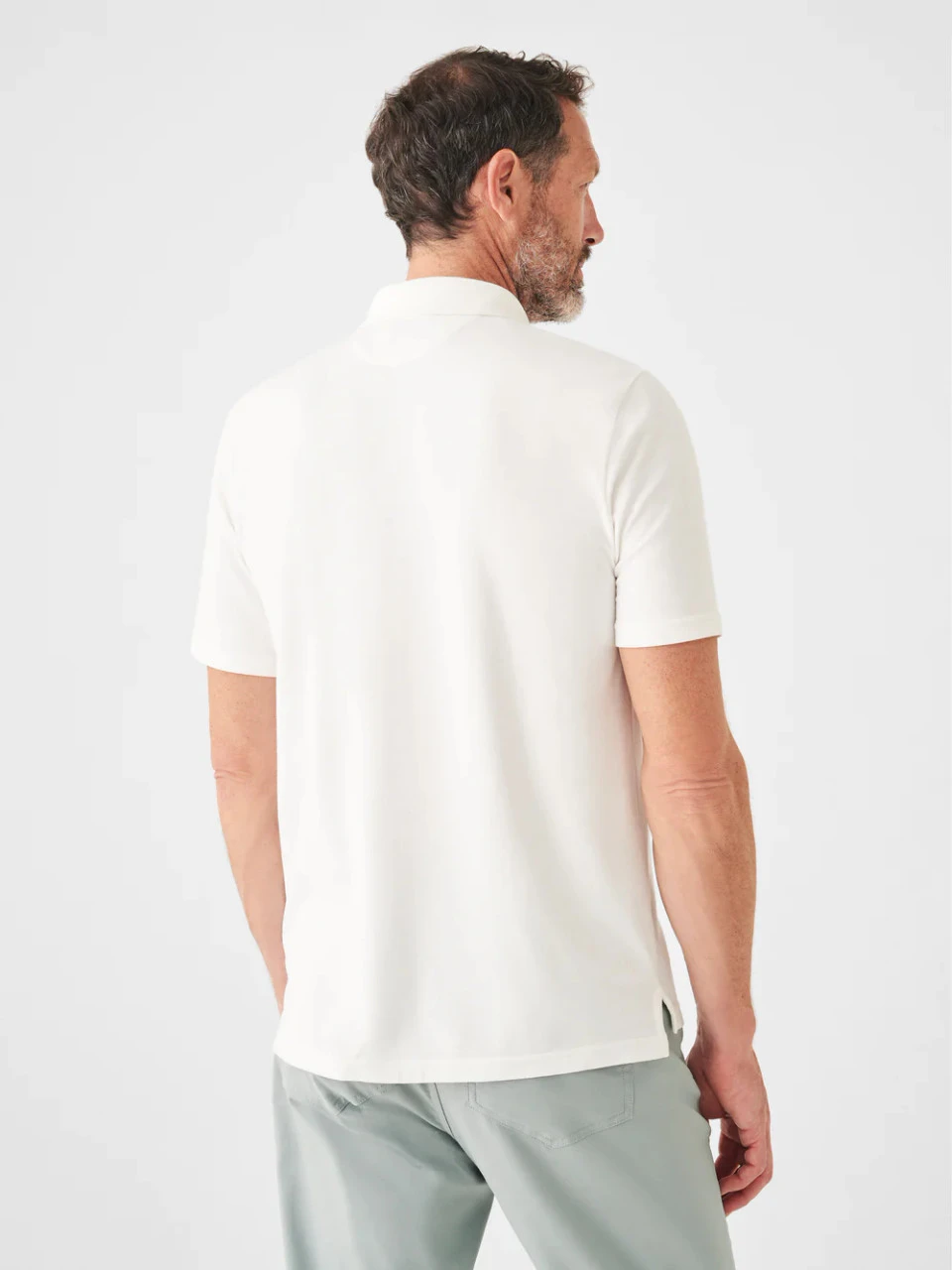 Faherty Movement™ Short-Sleeve Polo: White 7 Faherty Movement™ Short-Sleeve Polo: White - Image 5