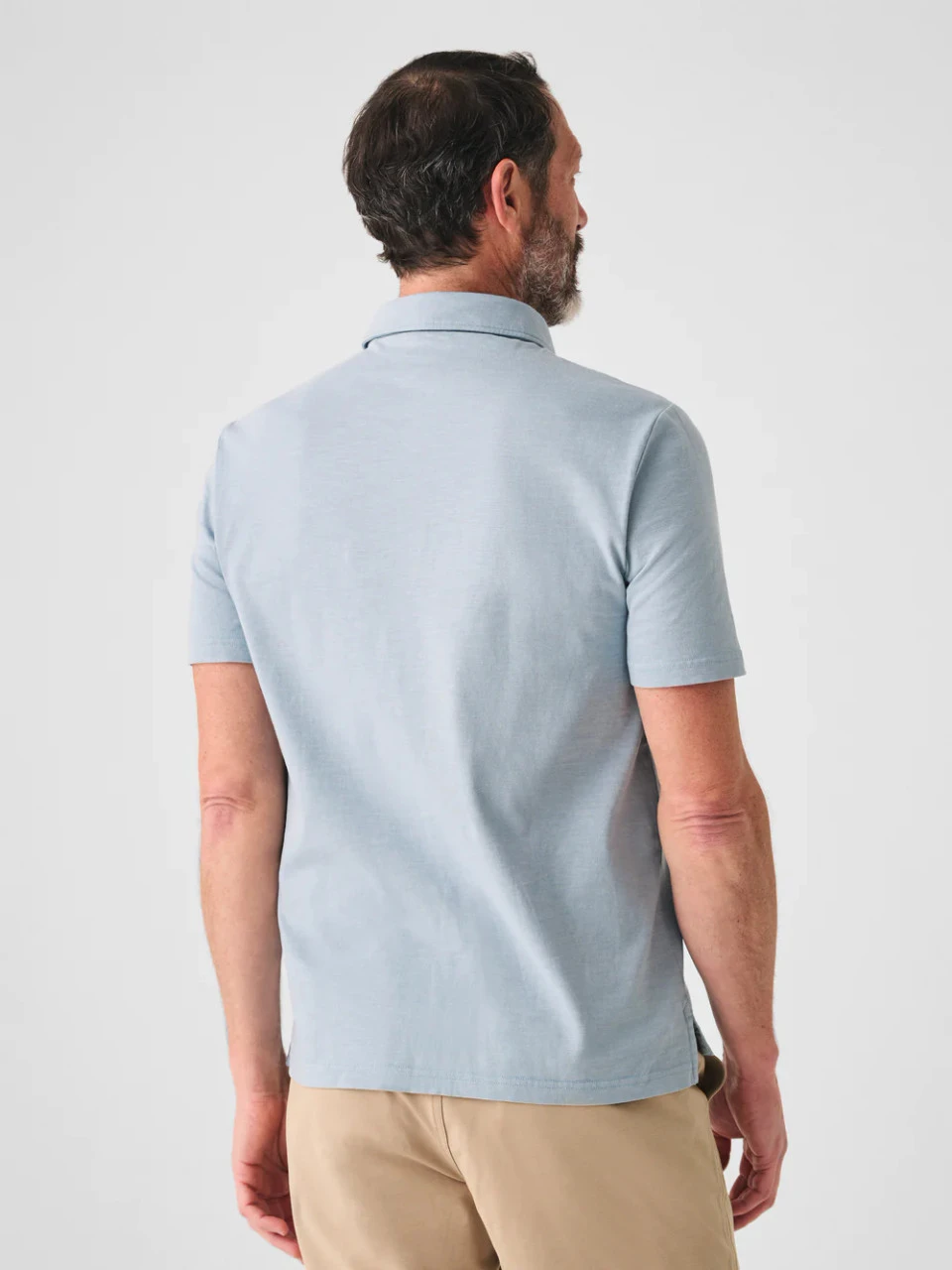 Faherty Sunwashed T-Shirt Polo: Blue Breeze 7 Faherty Sunwashed T-Shirt Polo: Blue Breeze - Image 5