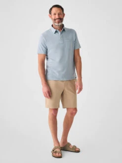 Faherty Sunwashed T-Shirt Polo: Blue Breeze 10 Faherty Sunwashed T-Shirt Polo: Blue Breeze -Fashion Clothing SP23 faherty mens MKS2326 BBZ SUNWASHED TSHIRT POLO BLUE BREEZE front 1 1000x 96063.1679340787