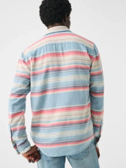 Faherty The Malibu Shirt: Paradise Rose -Fashion Clothing SU23 faherty mens MWU2316 PRI the malibu shirt paradise rise back 1 1000x 28197.1684179069