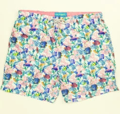 Michael's School Of Fish Swim Trunks W/ Cyclist Liner: White