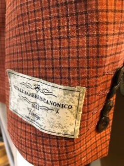 Trend By MaxMan Salmon Check Sport Coat -Fashion Clothing Salmon Check Sleeve 39798.1559250455