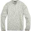 Scott Barber Space-Dyed Zip Mock: Sea