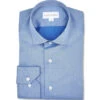 Scott Barber Stretch Herringbone Dress Shirt: Blue