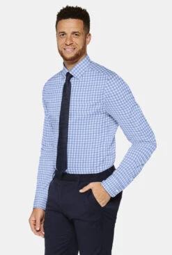 Stantt Duca Light Blue Gingham -Fashion Clothing Stantt Duca Gingham Blue 3 36270.1584994657