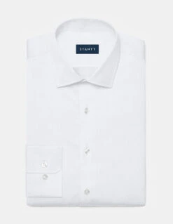 Stantt Wrinkle-Resistant Twill: White