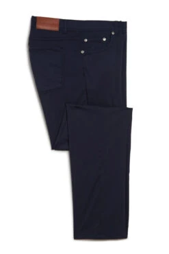 Scott Barber Luxe Sateen 5 Pocket Chino: Midnight