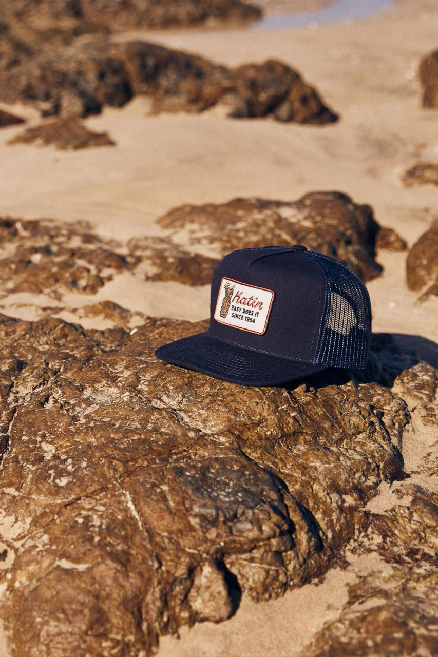 Katin Tiki Trucker Hat: Navy 4 Katin Tiki Trucker Hat: Navy - Image 2