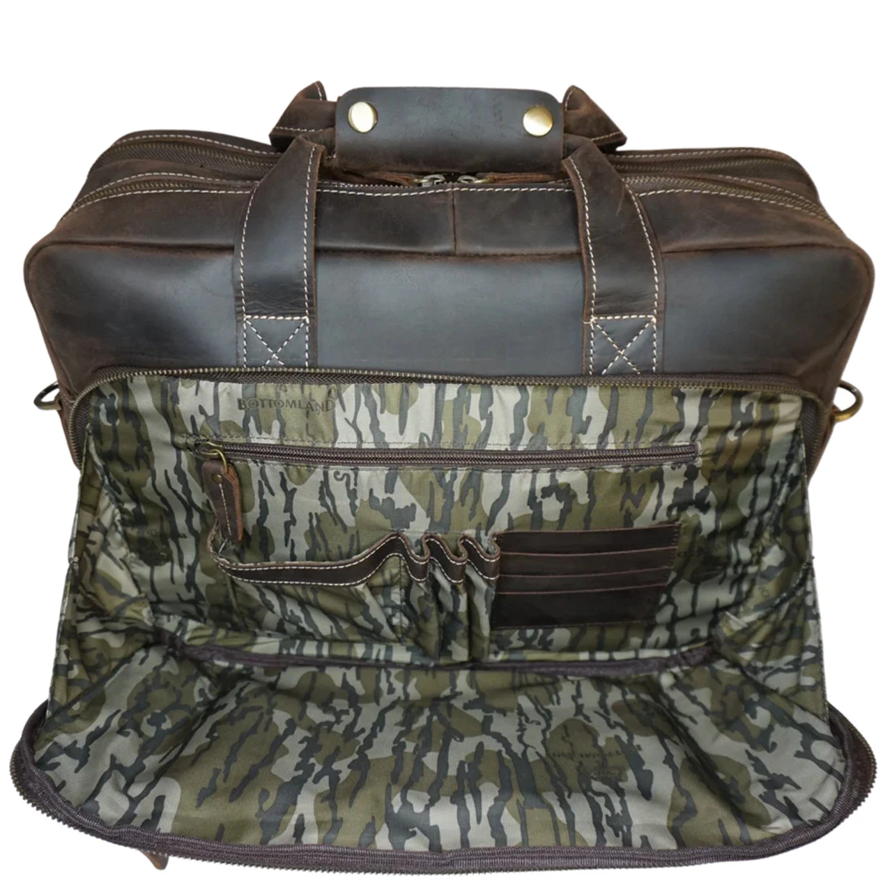 Perfect Pattern Leather "Greenhead" An Original Bottomland Full Grain Italian Leather Briefcase 4 Perfect Pattern Leather "Greenhead" An Original Bottomland Full Grain Italian Leather Briefcase - Image 2