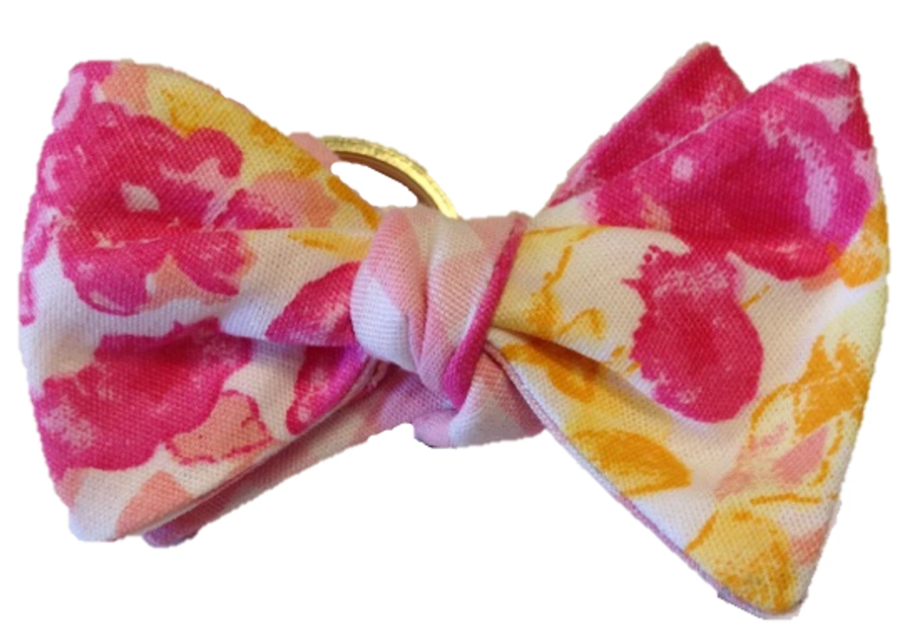 Craig Reagin Pink Gingham/Floral Key Fob 4 Craig Reagin Pink Gingham/Floral Key Fob - Image 2