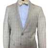Prive By MaxMan Grey/Blue Windowpane Suit -Fashion Clothing a1 62353.1684176817