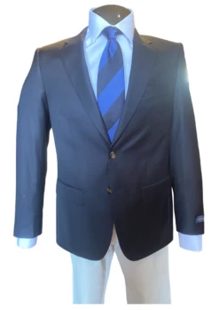MaxDavoli By Maxman Navy Suit Separate: Coat Only