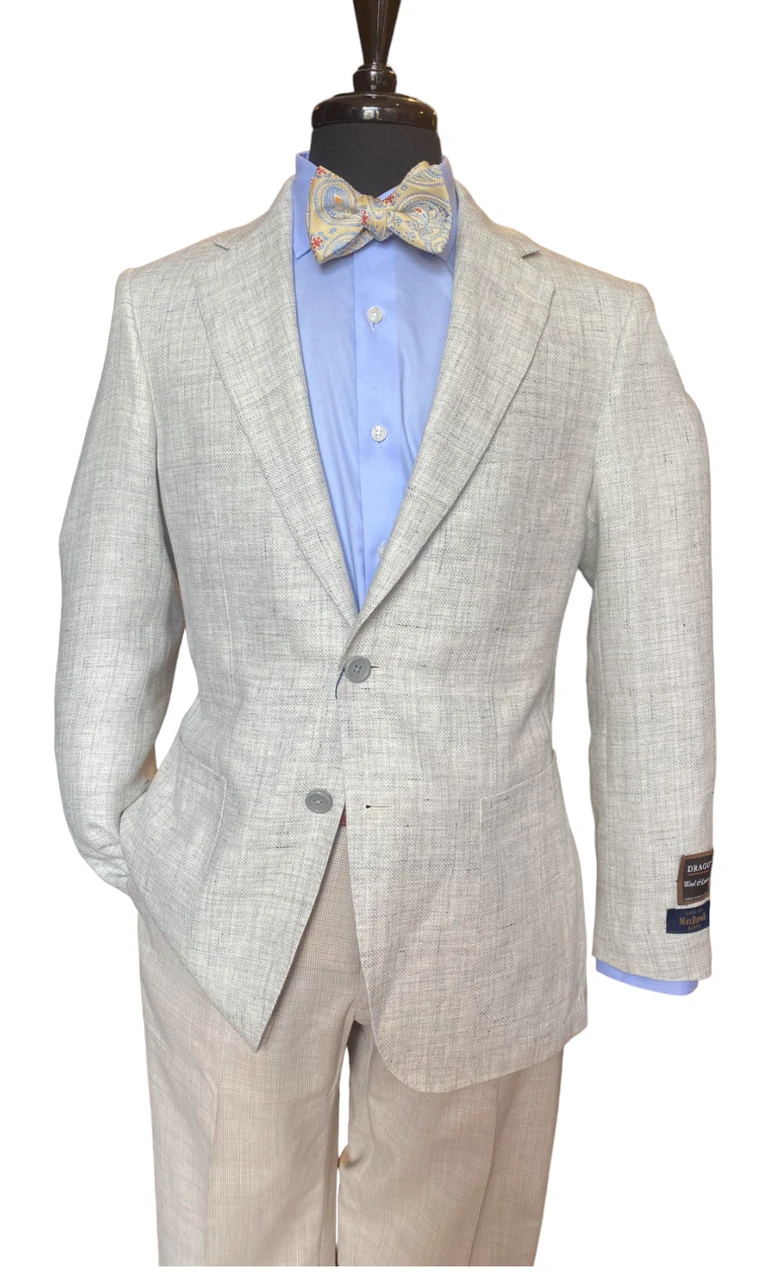 Maxdavoli By MaxMan Drago Soft Oatmeal Sport Coat