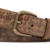 W. Kleinberg Vintage Ostrich Calf Belt: Cognac -Fashion Clothing a2 64075.1661798028