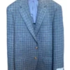 Max Davoli By MaxMan Blue/Green Check Barberis Soft Sportcoat