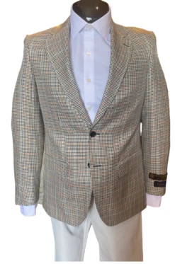 Max Davoli By MaxMan Rust/Black Quaregna Tailored Coat