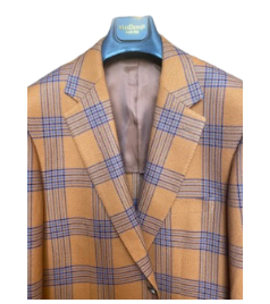Max Davoli By MaxMan Blue/Rust Check Sportcoat 4 Max Davoli By MaxMan Blue/Rust Check Sportcoat - Image 2