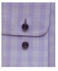 David Donahue Lilac Tonal Plaid Non-Iron Dress Shirt 7 David Donahue Lilac Tonal Plaid Non-Iron Dress Shirt -Fashion Clothing aaa3 19443.1647705027