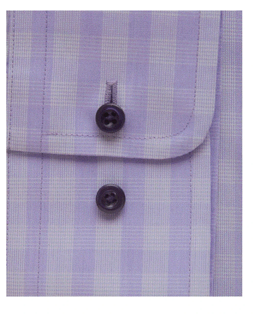David Donahue Lilac Tonal Plaid Non-Iron Dress Shirt 5 David Donahue Lilac Tonal Plaid Non-Iron Dress Shirt - Image 3