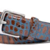 W. Kleinberg Embossed Crocodile Belt: Marine Blue 2 W. Kleinberg Embossed Crocodile Belt: Marine Blue -Fashion Clothing bet2 15479.1658422900