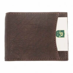 T.B. Phelps Bryce Bison Bi-Fold Wallet W/ Money Clip: Tan -Fashion Clothing bryce bison wallet briar 2 2 04168.1666813582