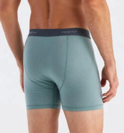 Free Fly Men's Elevate Boxer Brief: Shale Green