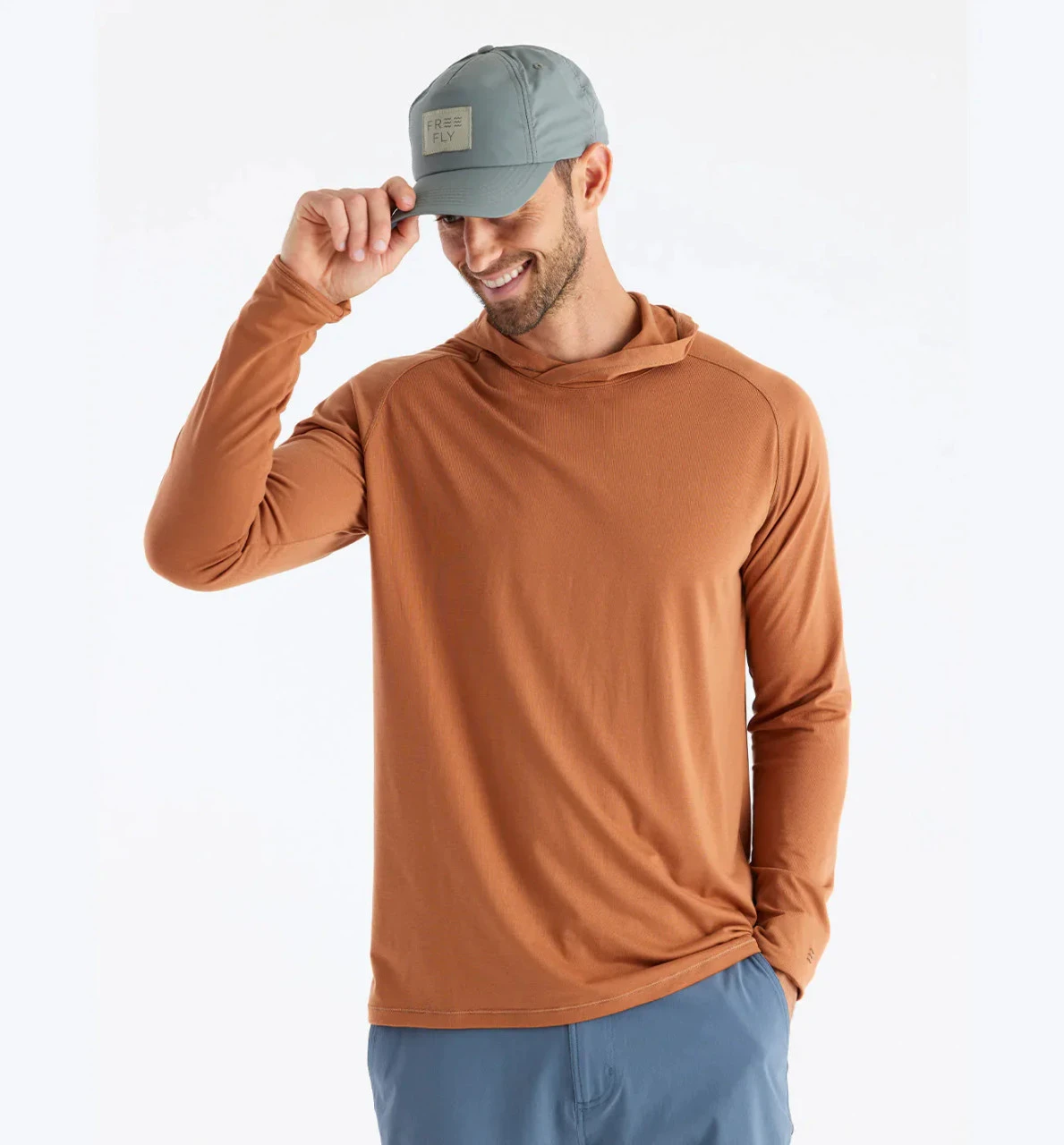 Free Fly Men's Clearwater Hoodie: Rust 4 Free Fly Men's Clearwater Hoodie: Rust - Image 2
