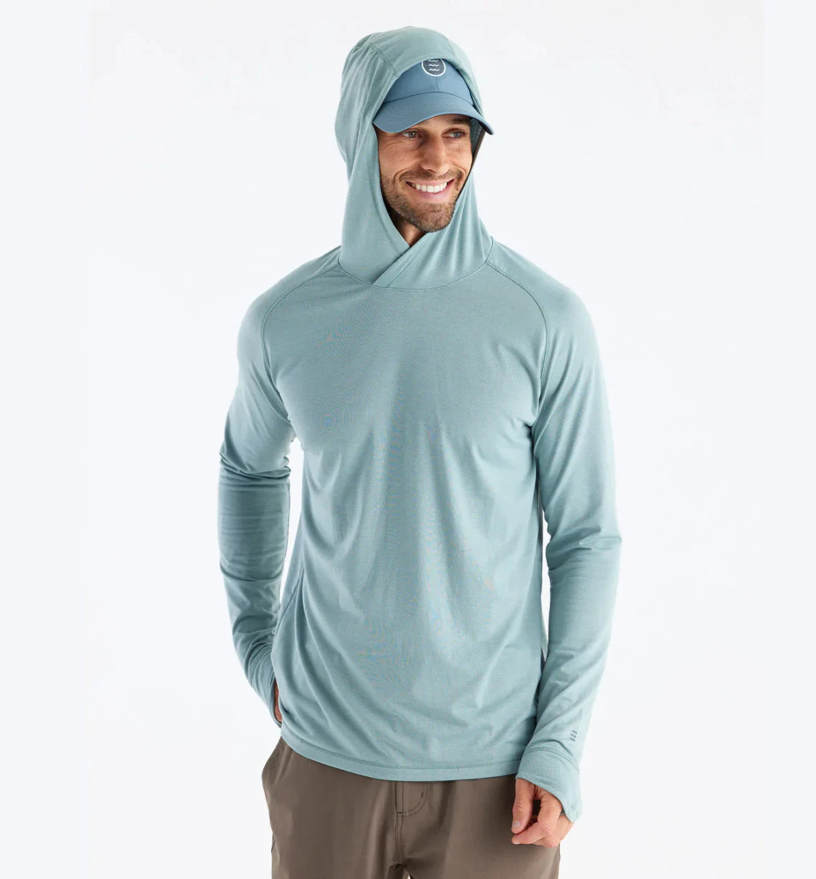 Free Fly Men's Clearwater Hoodie: Shale Green 4 Free Fly Men's Clearwater Hoodie: Shale Green - Image 2